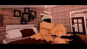 play Шлюха Roblox получает долбежку и многократный кримпай.
