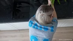 play Curvy Blonde Mila Lioness in High-Heels Gets Fucked Hard in the Kitchen and Covered in Cum